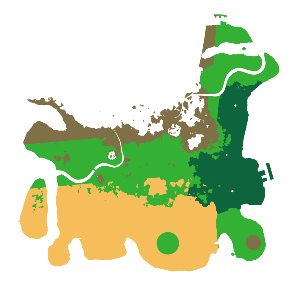 Biome Rust Map: Procedural Map, Size: 3500, Seed: 410879794