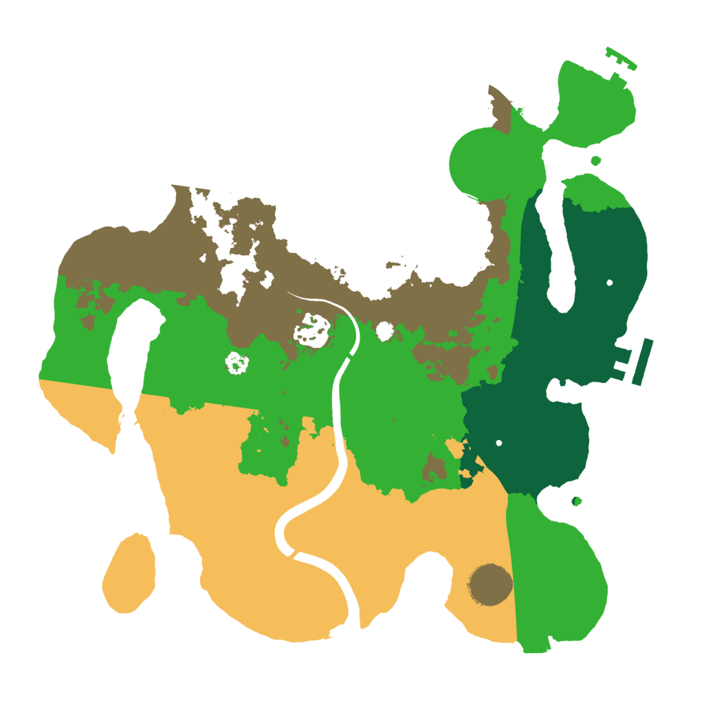 Biome Rust Map: Procedural Map, Size: 3000, Seed: 261023