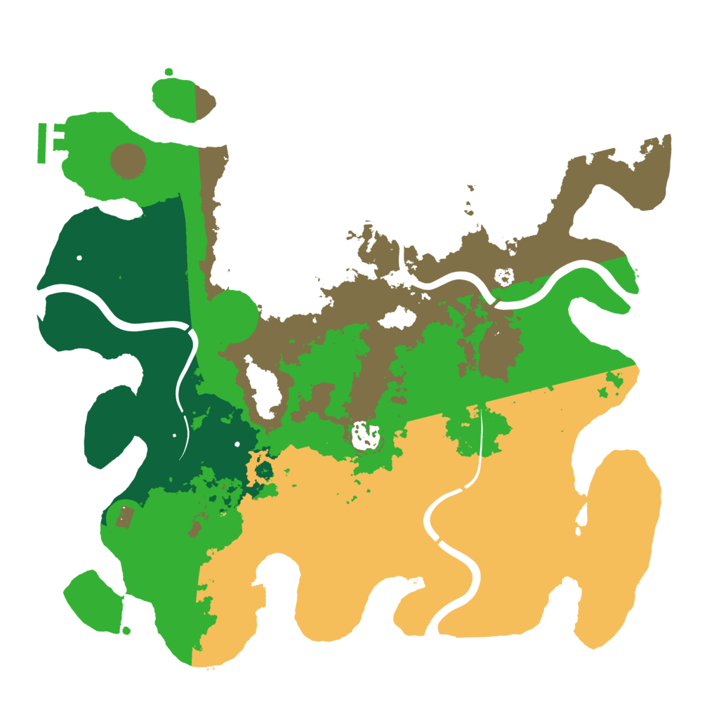 Biome Rust Map: Procedural Map, Size: 3605, Seed: 1