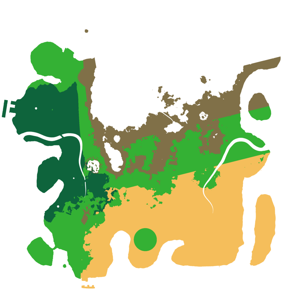Biome Rust Map: Procedural Map, Size: 3476, Seed: 1