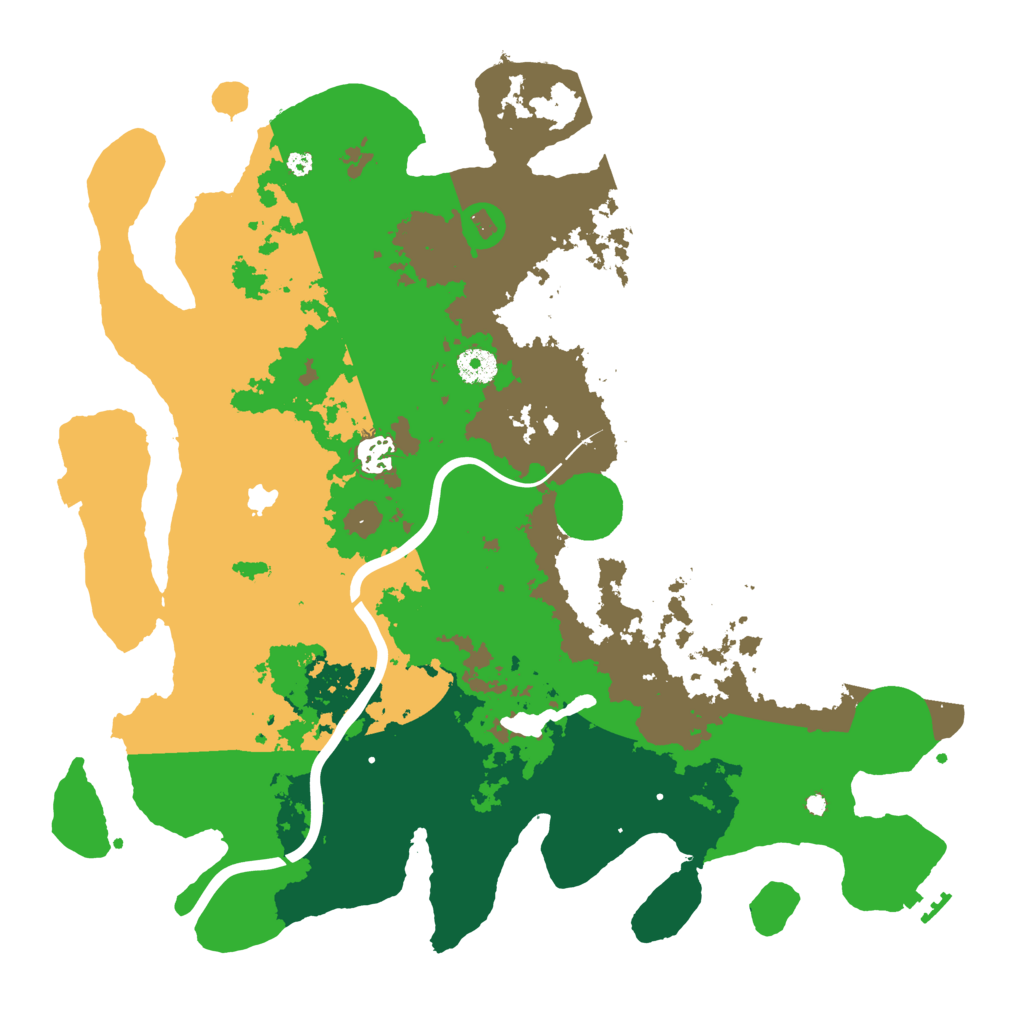 Biome Rust Map: Procedural Map, Size: 4000, Seed: 15867623