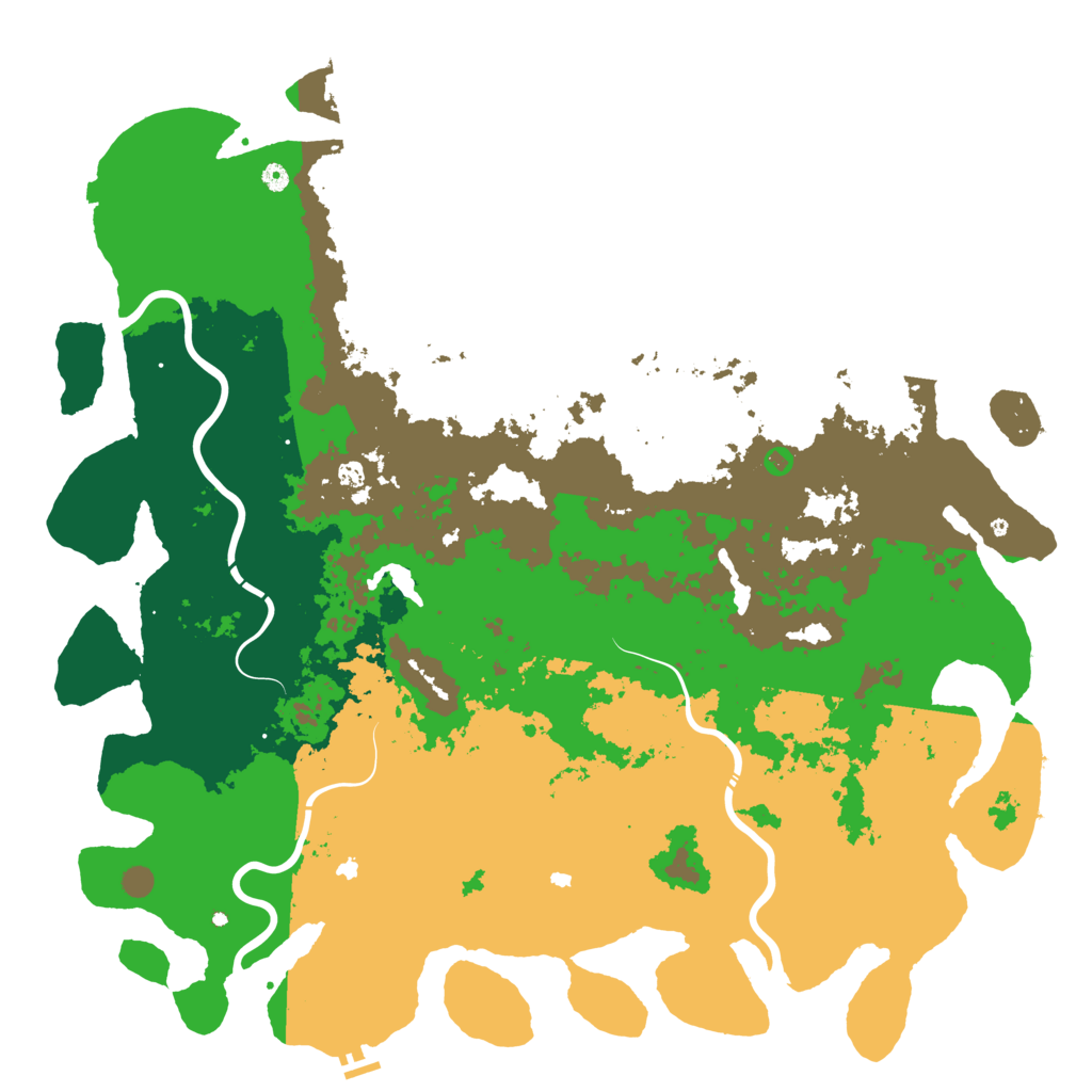 Biome Rust Map: Procedural Map, Size: 6000, Seed: 1761526675