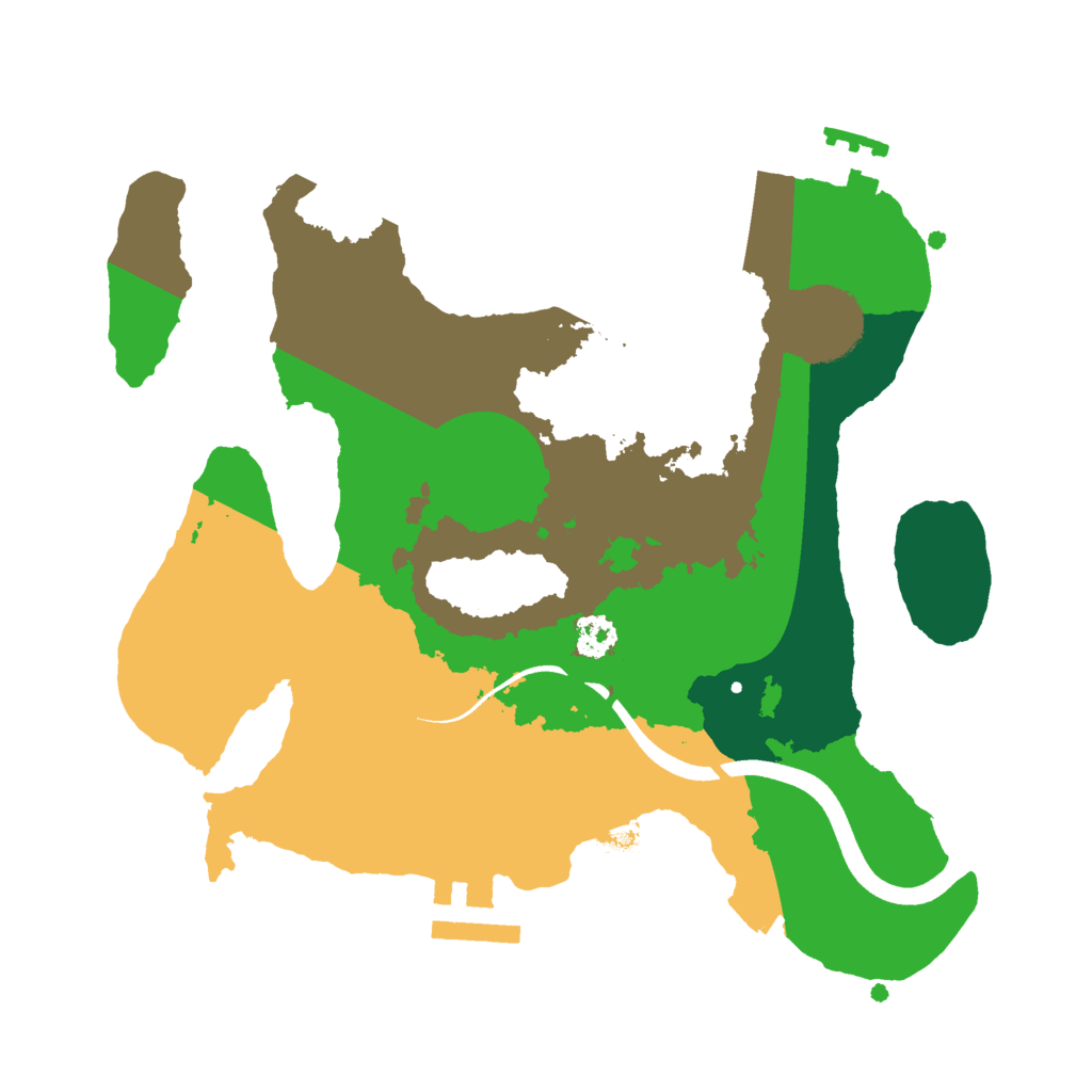 Biome Rust Map: Procedural Map, Size: 2500, Seed: 647740