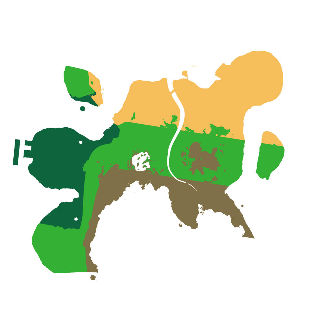 Biome Rust Map: Procedural Map, Size: 2500, Seed: 864898356