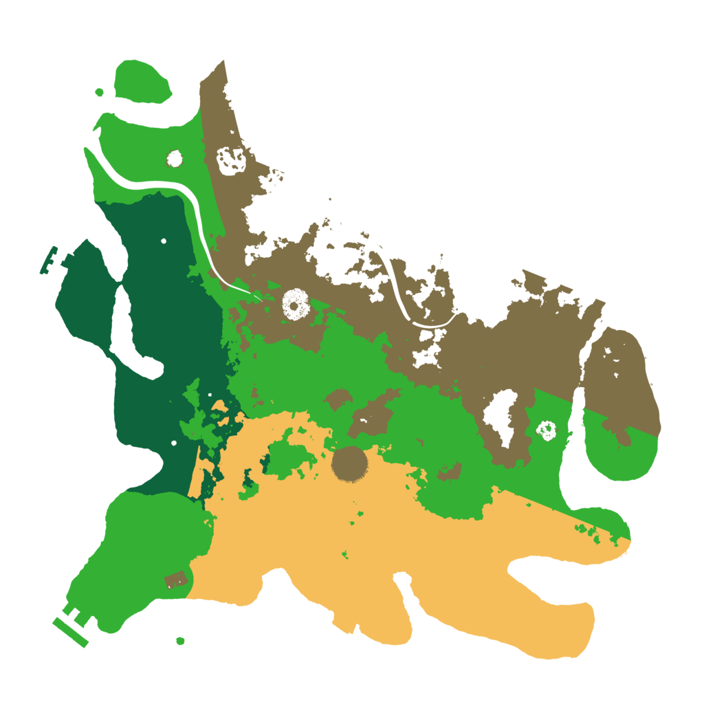 Biome Rust Map: Procedural Map, Size: 3500, Seed: 517681472