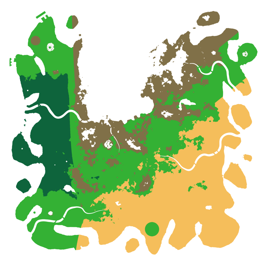 Biome Rust Map: Procedural Map, Size: 5000, Seed: 1399800420