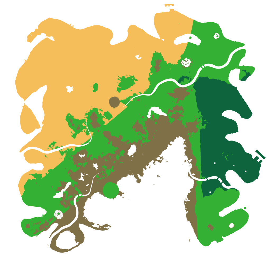 Biome Rust Map: Procedural Map, Size: 4500, Seed: 1886280256
