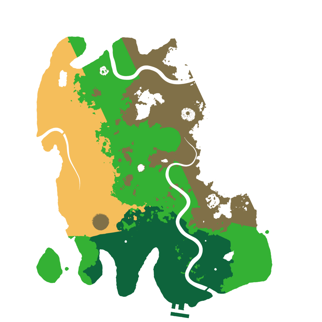 Biome Rust Map: Procedural Map, Size: 3500, Seed: 1253286307