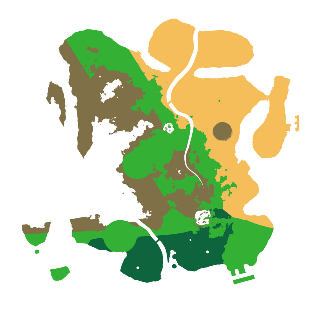 Biome Rust Map: Procedural Map, Size: 3000, Seed: 73651