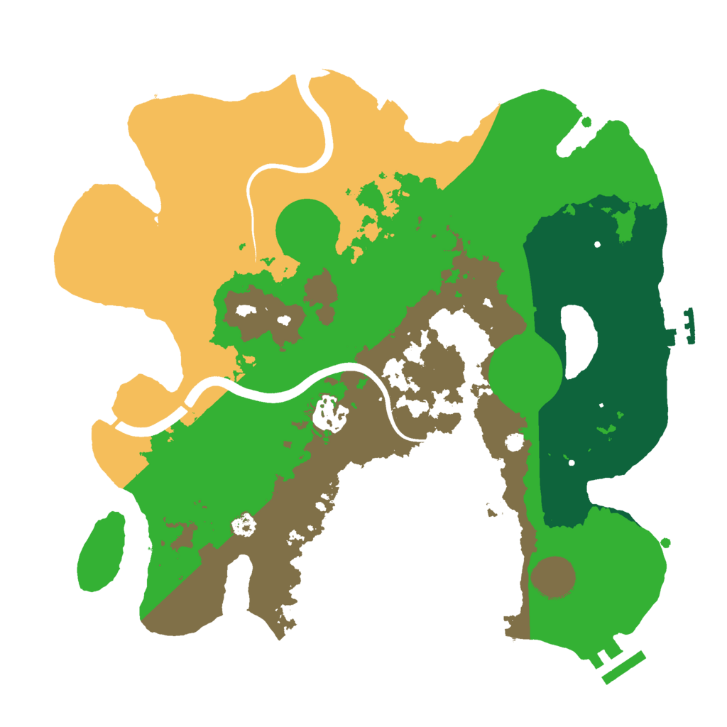 Biome Rust Map: Procedural Map, Size: 3054, Seed: 409262