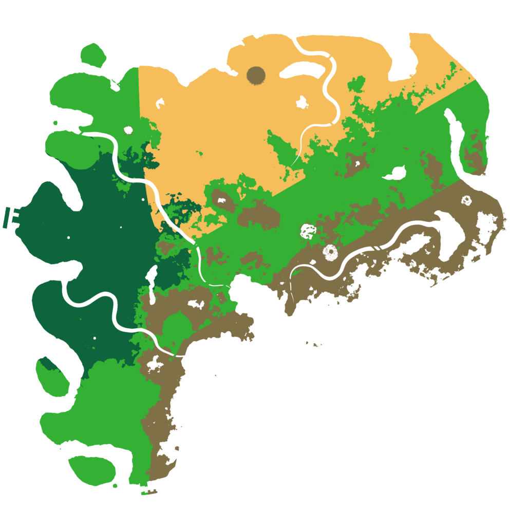 Biome Rust Map: Procedural Map, Size: 5000, Seed: 1961091315