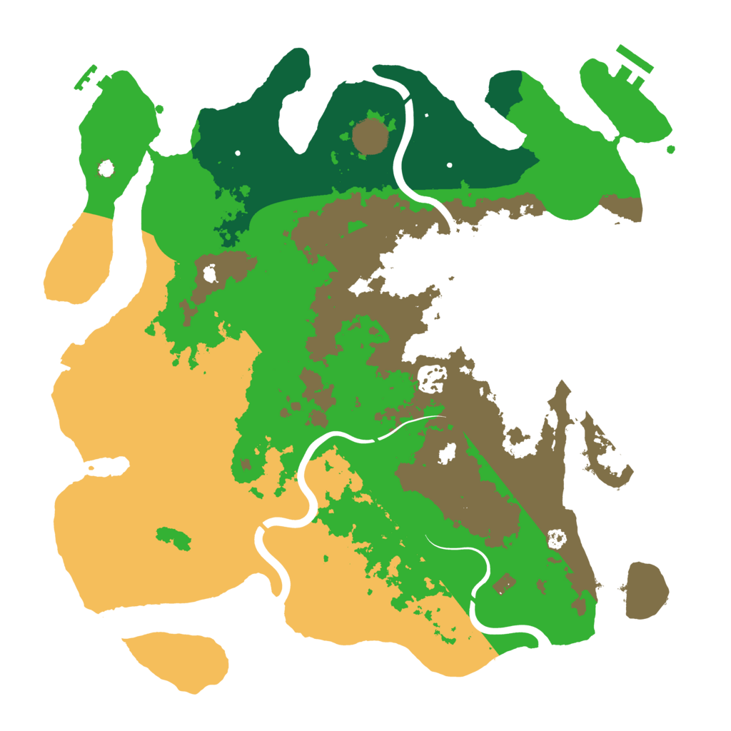 Biome Rust Map: Procedural Map, Size: 3600, Seed: 163205692