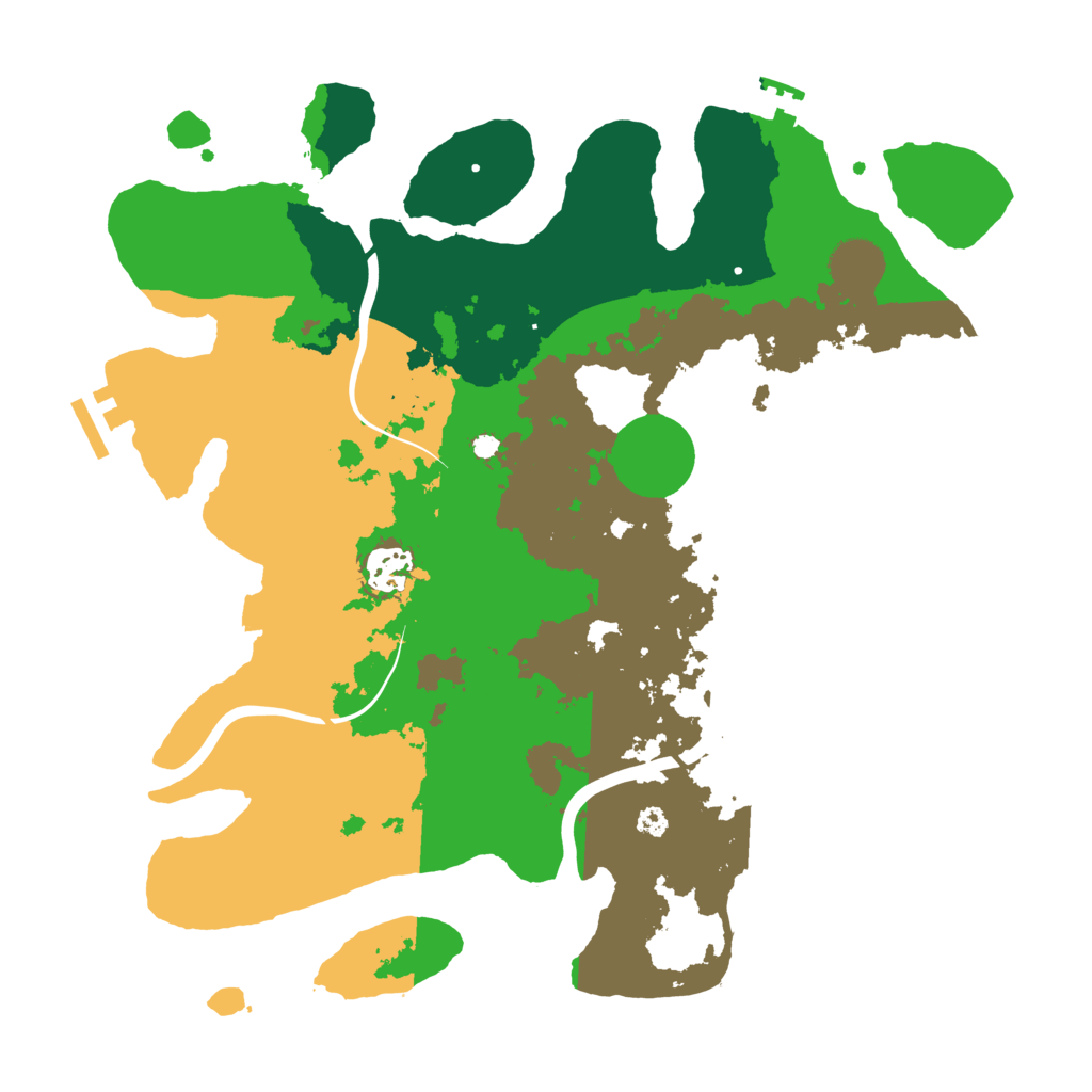 Biome Rust Map: Procedural Map, Size: 3500, Seed: 482731
