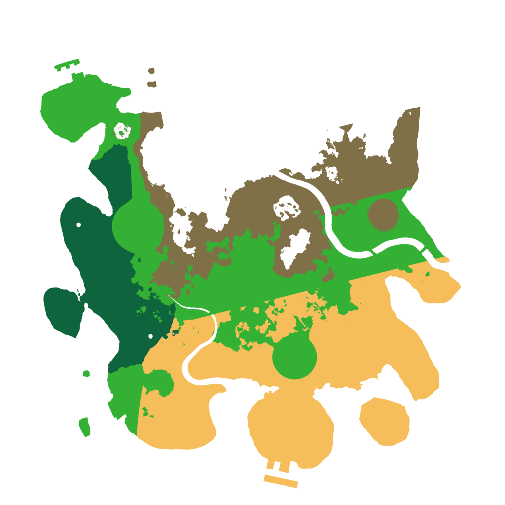 Biome Rust Map: Procedural Map, Size: 3000, Seed: 441360151