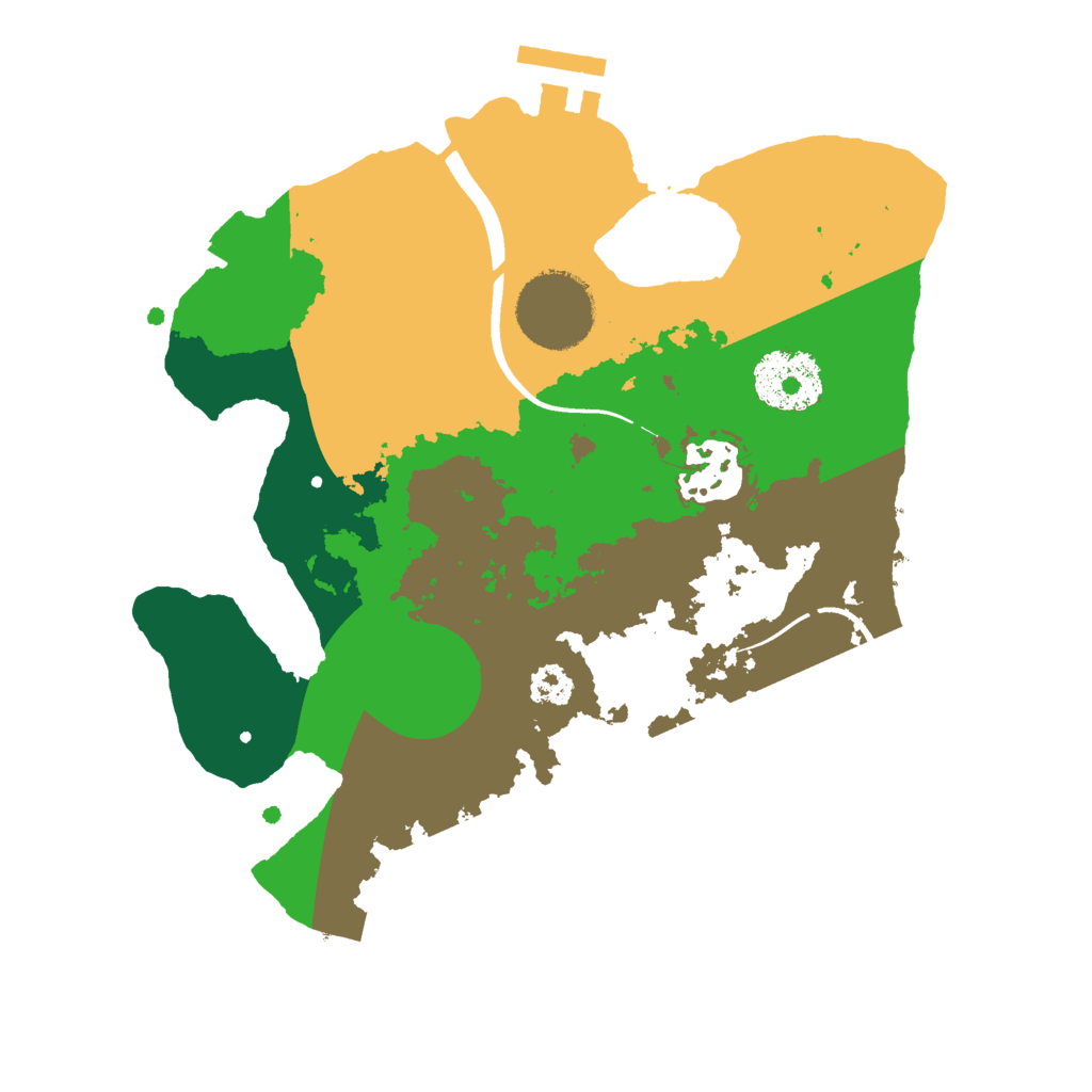 Biome Rust Map: Procedural Map, Size: 2500, Seed: 947070208