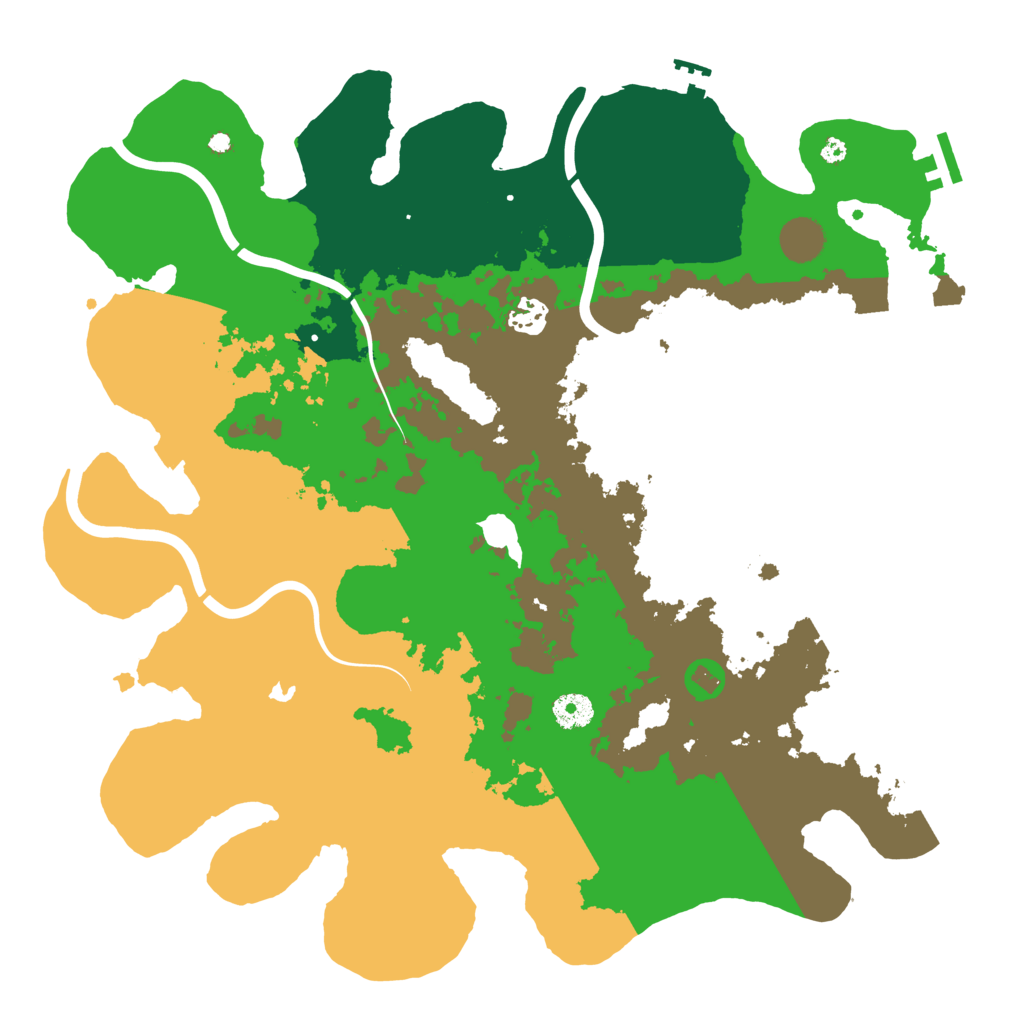 Biome Rust Map: Procedural Map, Size: 4000, Seed: 2103421