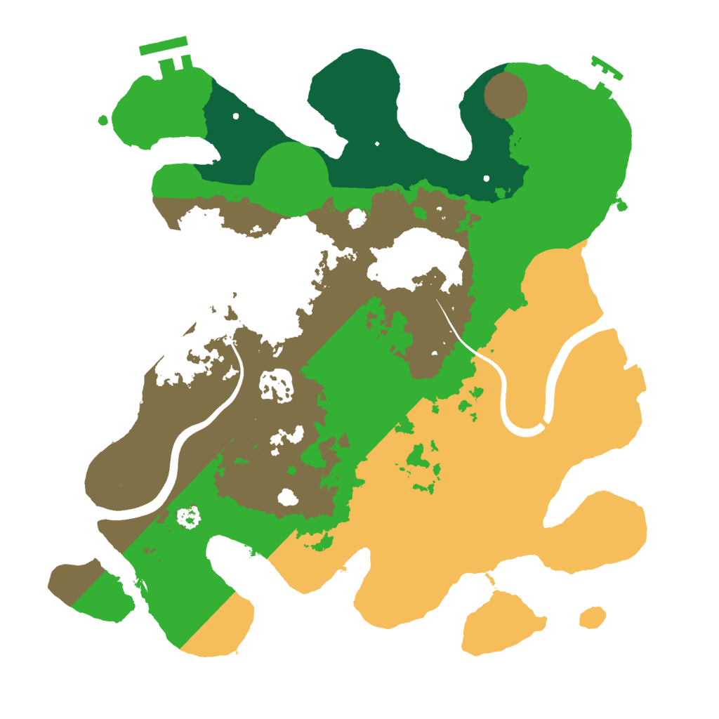 Biome Rust Map: Procedural Map, Size: 3000, Seed: 40915