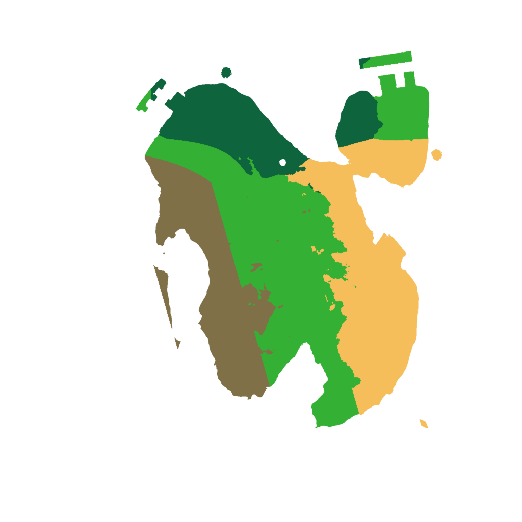 Biome Rust Map: Procedural Map, Size: 2000, Seed: 278677188