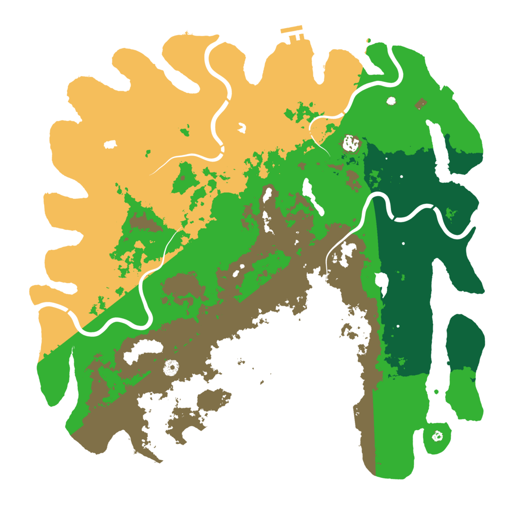 Biome Rust Map: Procedural Map, Size: 4750, Seed: 817327287