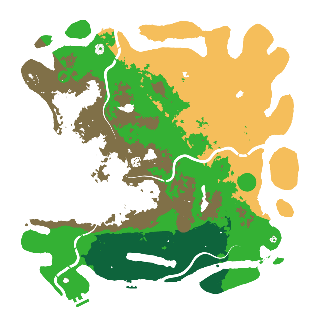 Biome Rust Map: Procedural Map, Size: 4500, Seed: 305298309