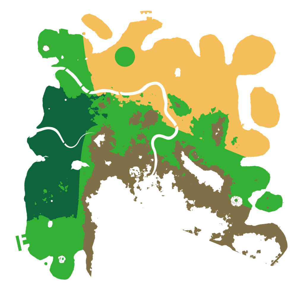 Biome Rust Map: Procedural Map, Size: 4000, Seed: 55369