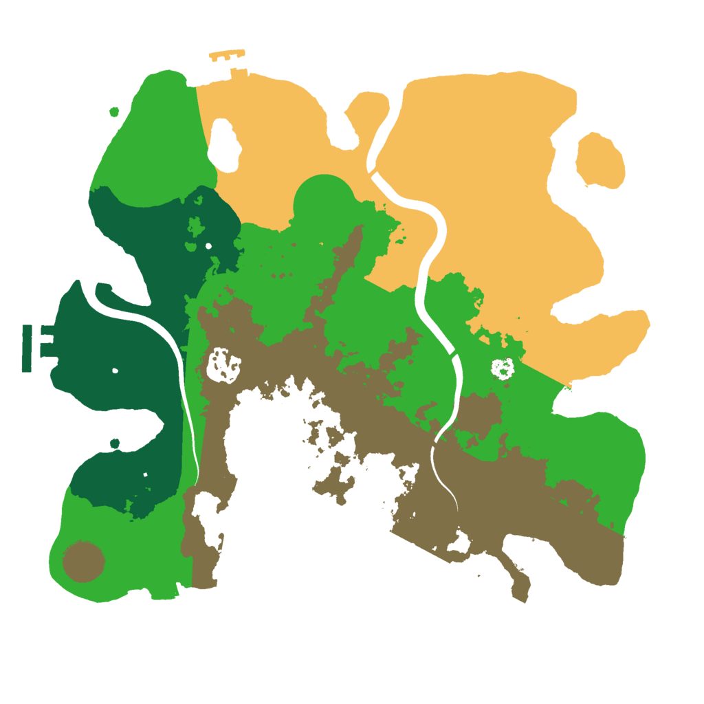 Biome Rust Map: Procedural Map, Size: 3000, Seed: 2100307431
