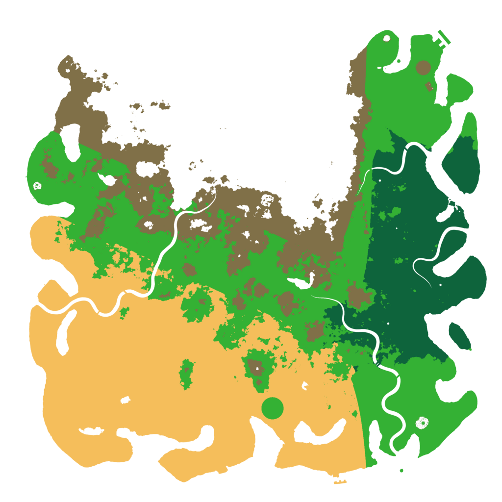 Biome Rust Map: Procedural Map, Size: 6000, Seed: 811061021
