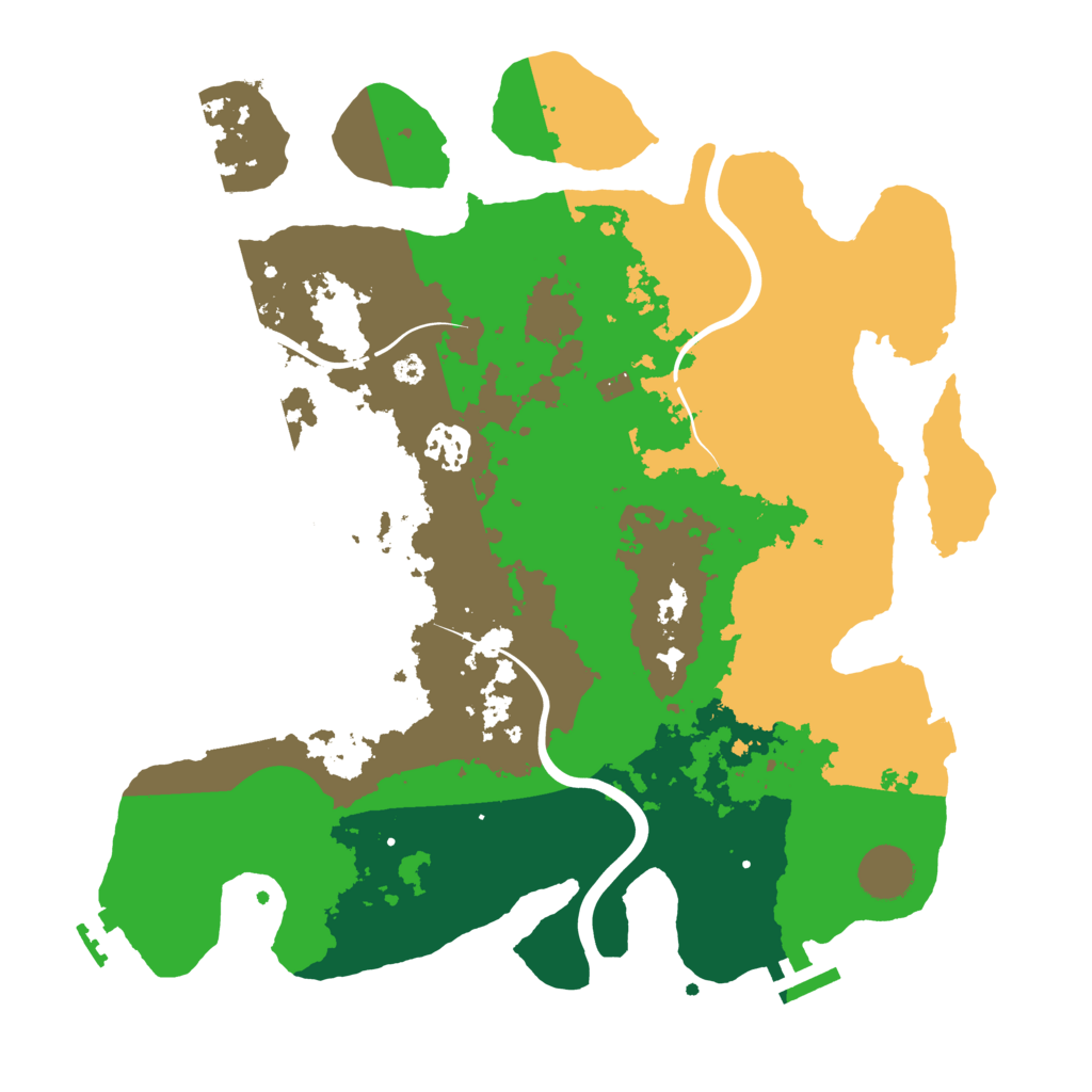 Biome Rust Map: Procedural Map, Size: 3500, Seed: 234802