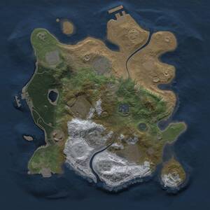 Thumbnail Rust Map: Procedural Map, Size: 2800, Seed: 972877639, 14 Monuments