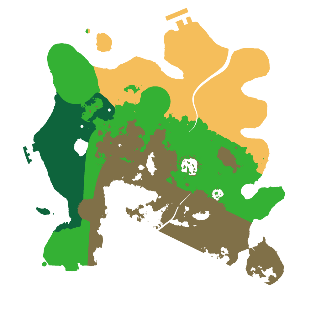 Biome Rust Map: Procedural Map, Size: 2800, Seed: 972877639