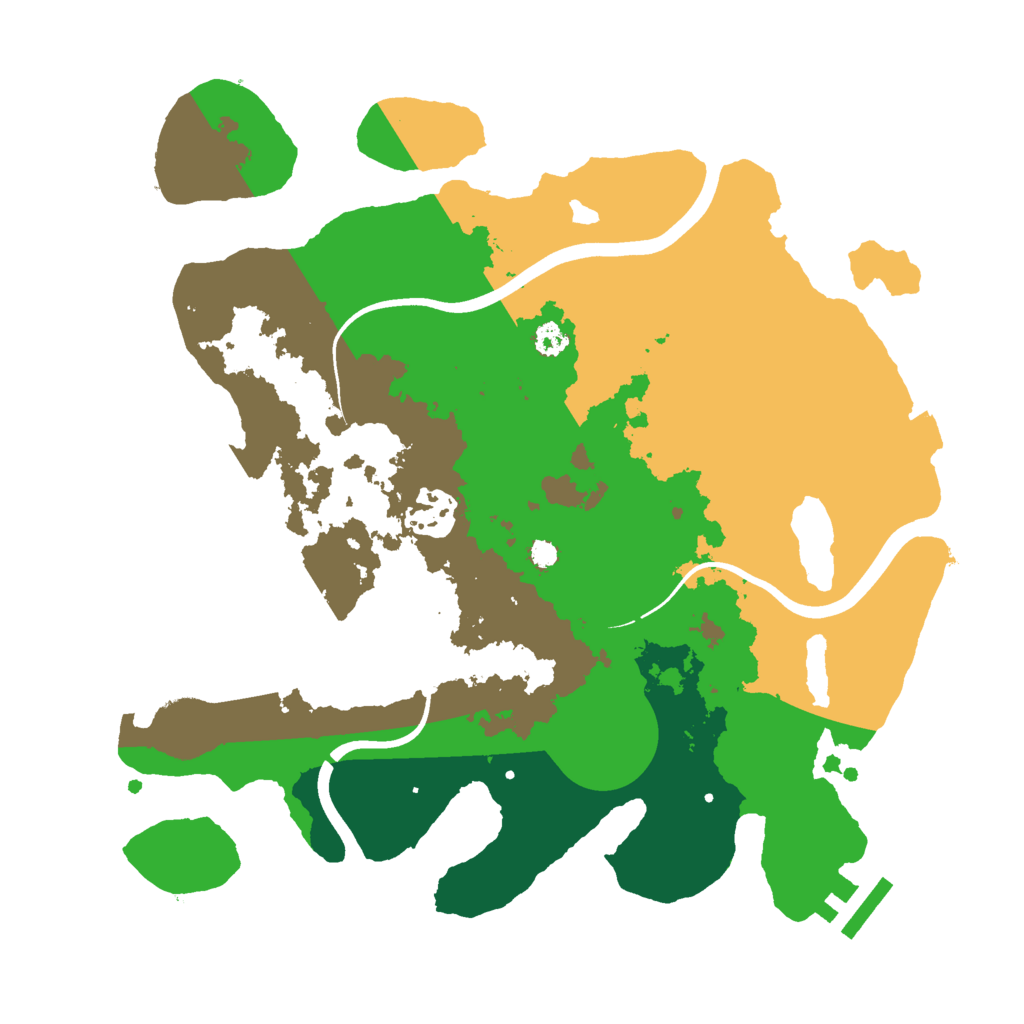 Biome Rust Map: Procedural Map, Size: 3000, Seed: 1623217194