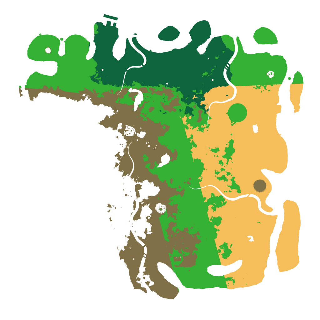 Biome Rust Map: Procedural Map, Size: 4500, Seed: 538868478