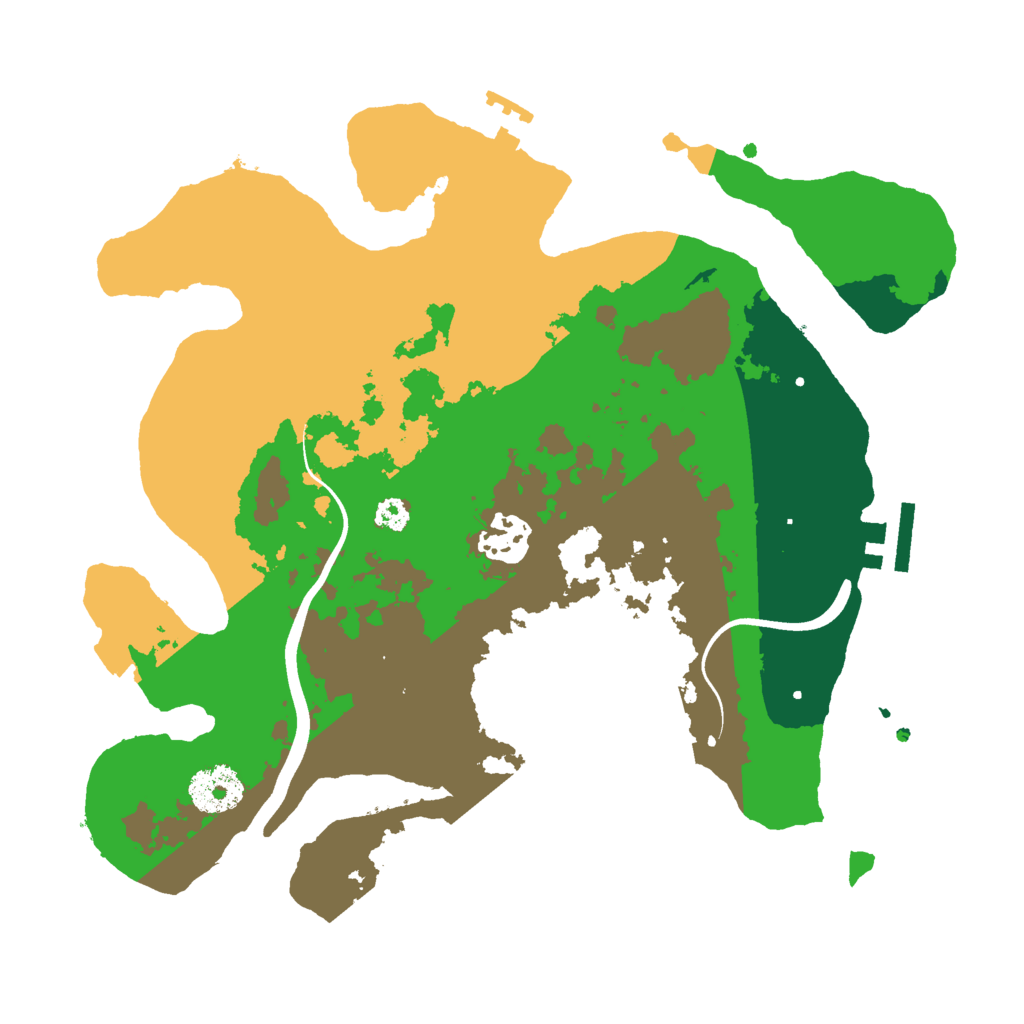 Biome Rust Map: Procedural Map, Size: 3000, Seed: 87446