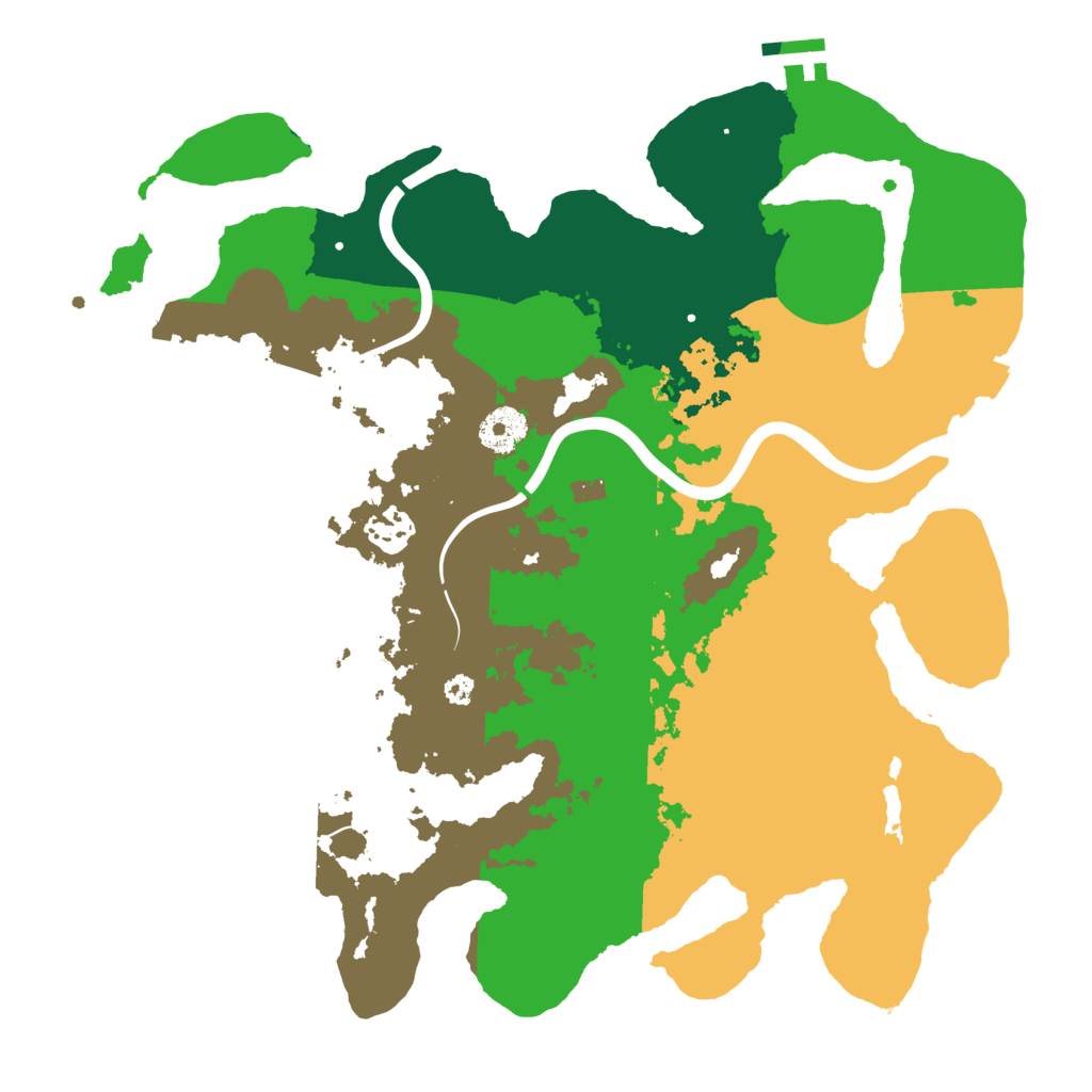 Biome Rust Map: Procedural Map, Size: 3500, Seed: 3553413