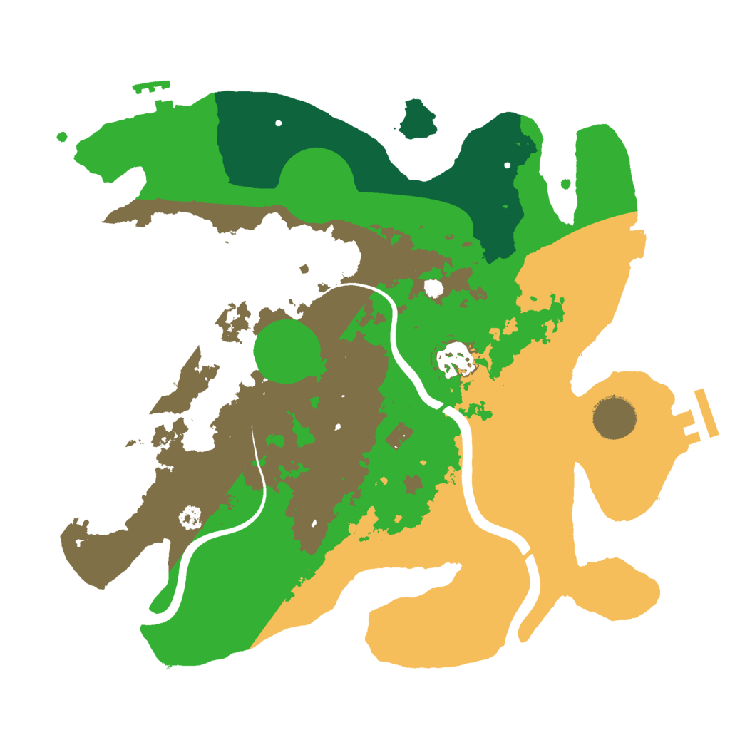 Biome Rust Map: Procedural Map, Size: 3000, Seed: 1630463354