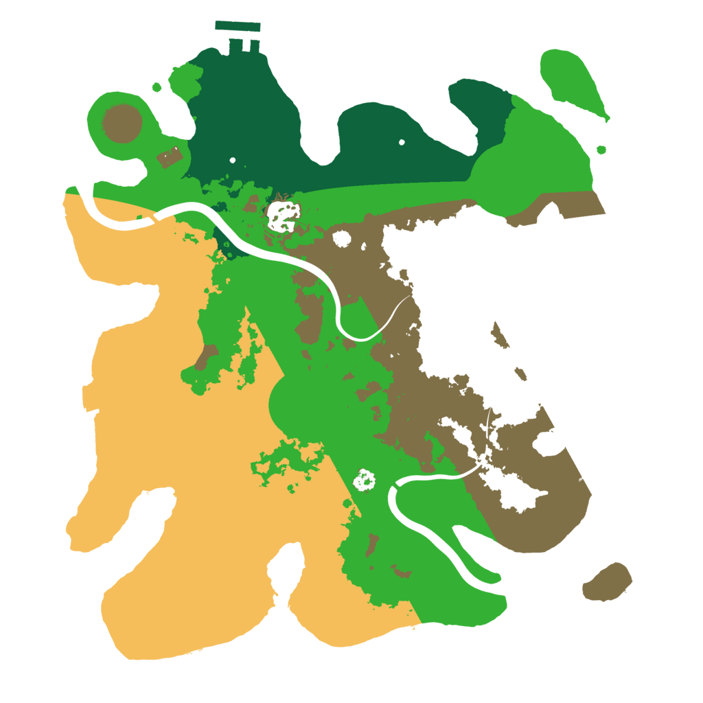 Biome Rust Map: Procedural Map, Size: 3150, Seed: 100000