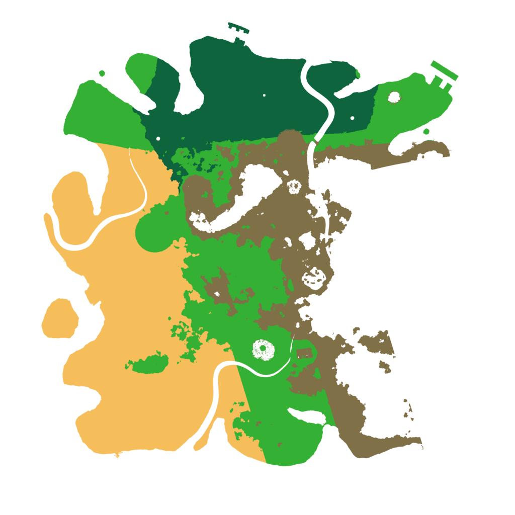 Biome Rust Map: Procedural Map, Size: 3500, Seed: 1700582233