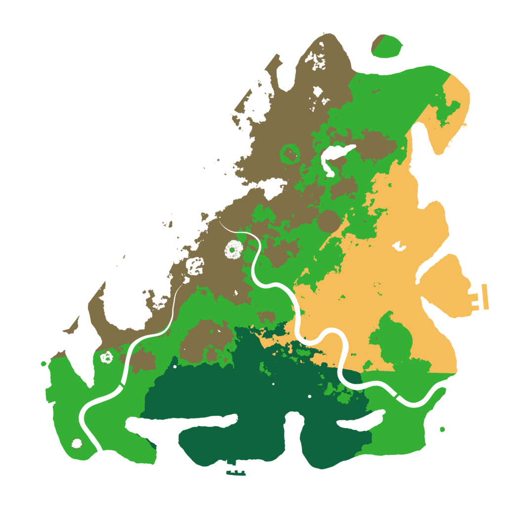 Biome Rust Map: Procedural Map, Size: 4000, Seed: 39157173
