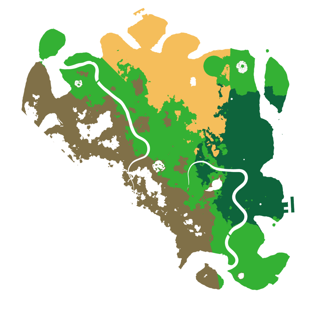 Biome Rust Map: Procedural Map, Size: 4000, Seed: 54234