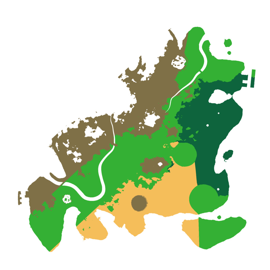 Biome Rust Map: Procedural Map, Size: 3000, Seed: 1306719357
