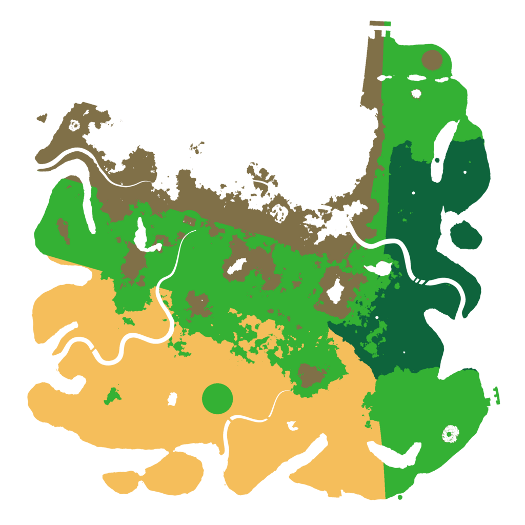 Biome Rust Map: Procedural Map, Size: 4500, Seed: 1654399960
