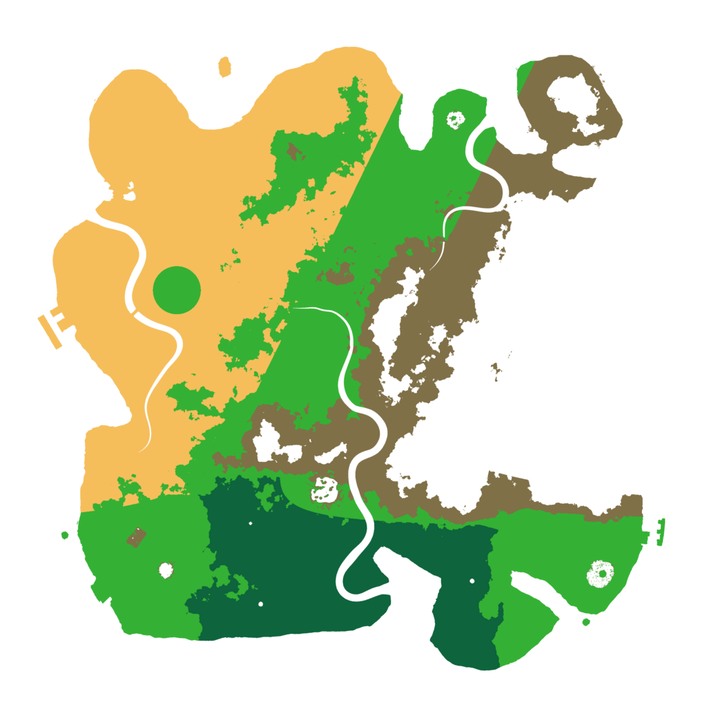 Biome Rust Map: Procedural Map, Size: 3900, Seed: 282507105