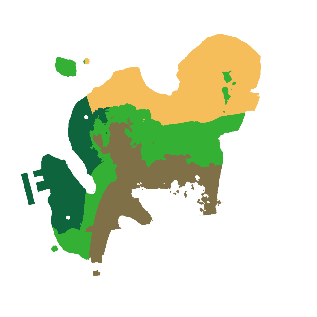 Biome Rust Map: Procedural Map, Size: 2000, Seed: 1299509428