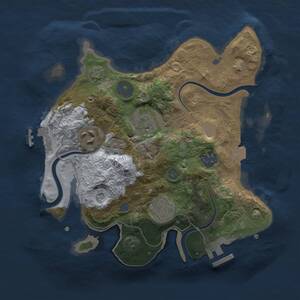 Thumbnail Rust Map: Procedural Map, Size: 2700, Seed: 1792324883, 12 Monuments