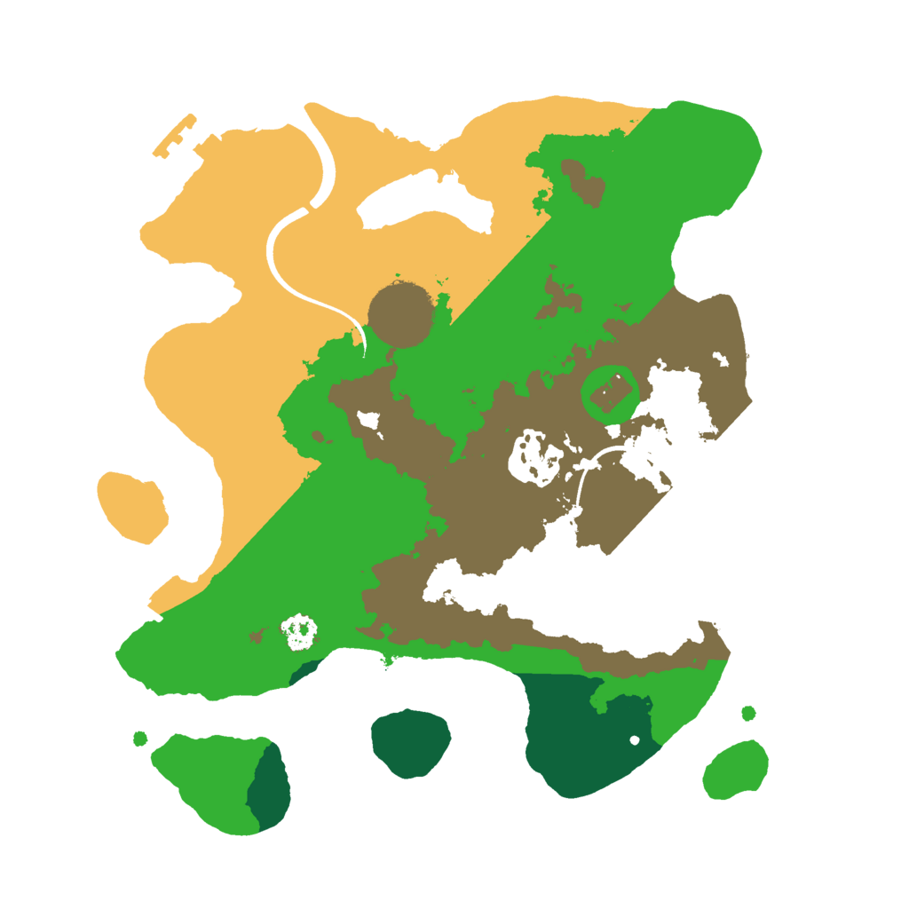 Biome Rust Map: Procedural Map, Size: 2500, Seed: 2085032730