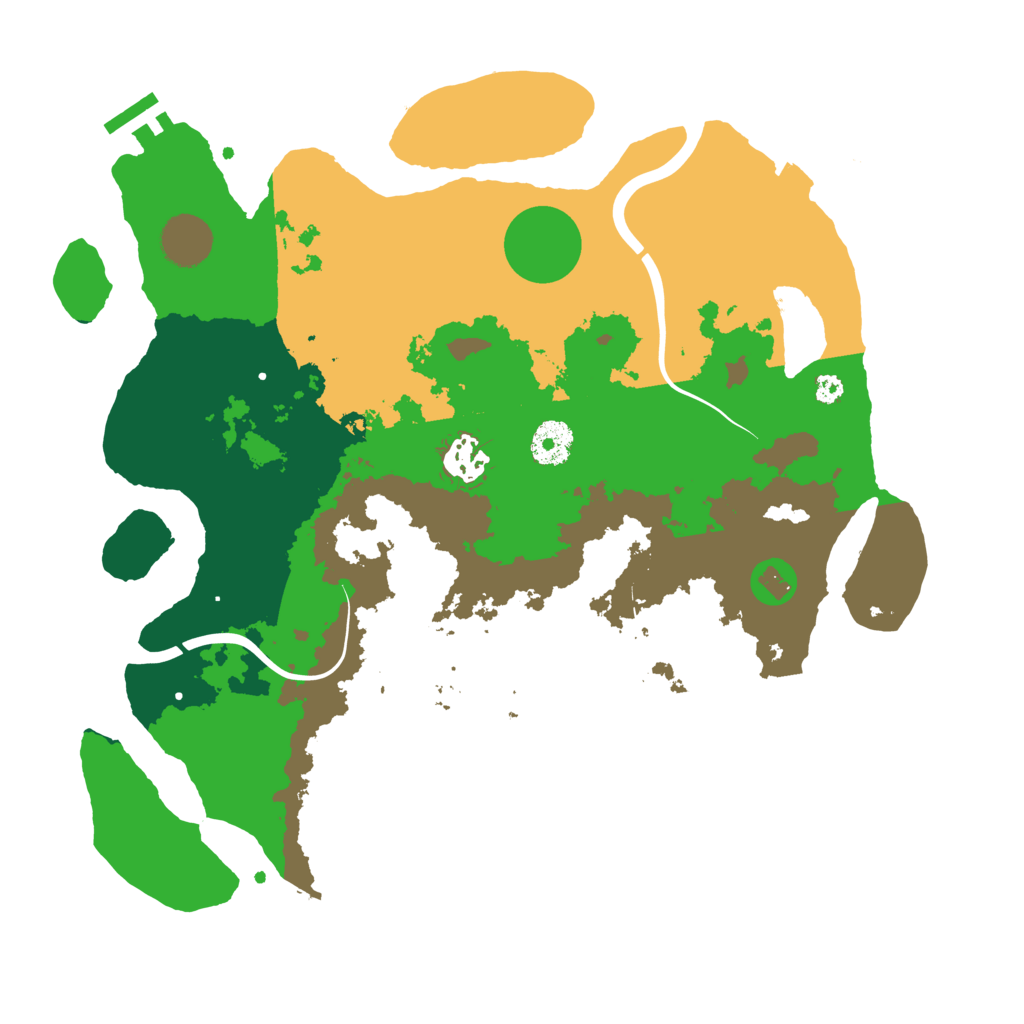 Biome Rust Map: Procedural Map, Size: 3500, Seed: 1299509428