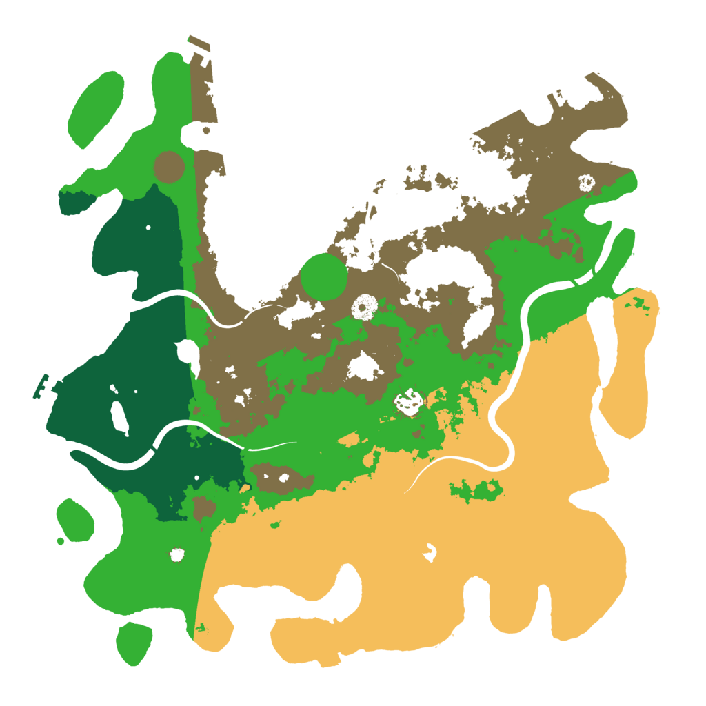 Biome Rust Map: Procedural Map, Size: 4000, Seed: 20261018