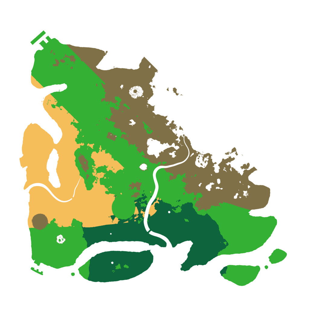 Biome Rust Map: Procedural Map, Size: 3500, Seed: 1967200447