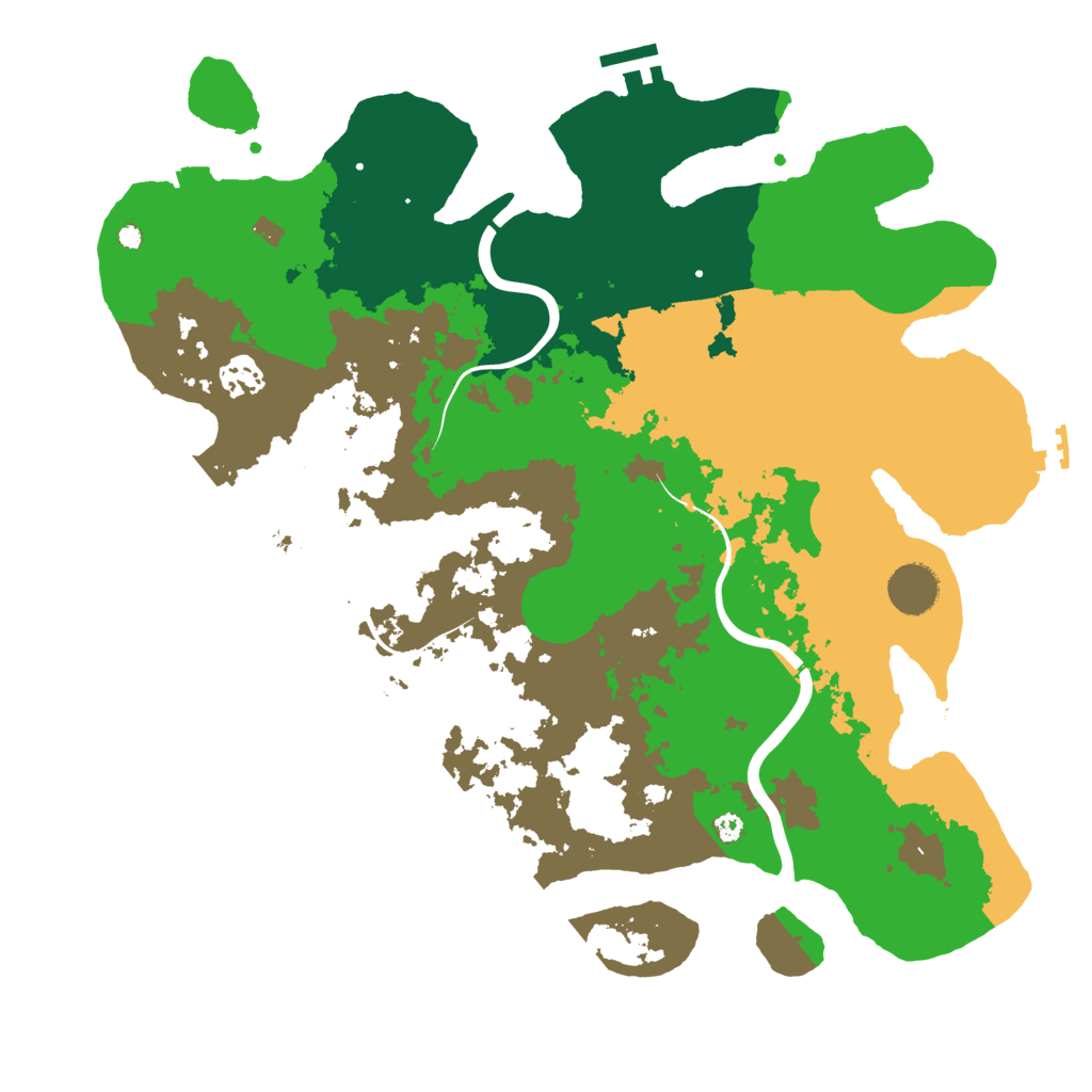 Biome Rust Map: Procedural Map, Size: 3800, Seed: 882599209