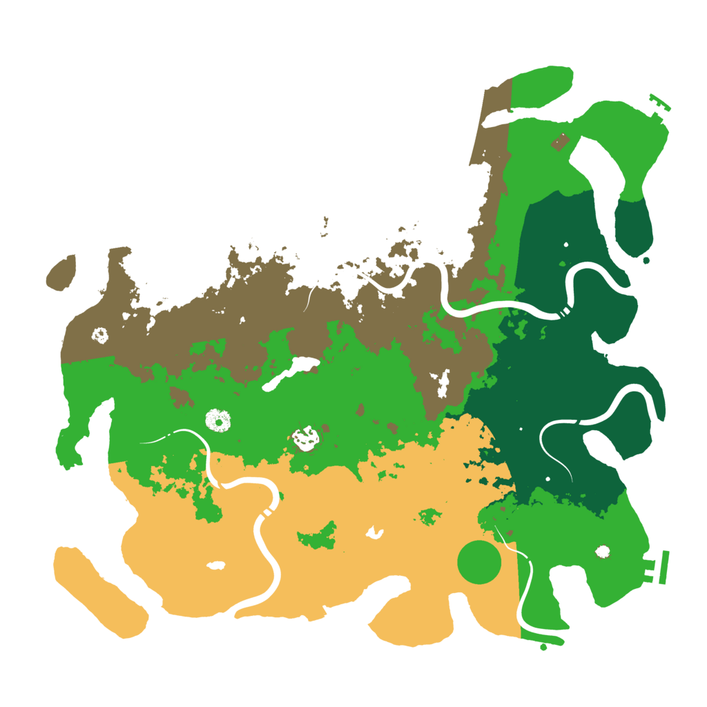 Biome Rust Map: Procedural Map, Size: 4250, Seed: 34522